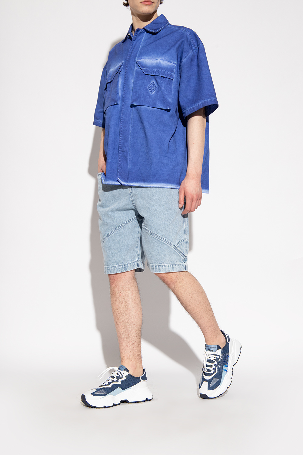 Dolce & Gabbana Daymaster デニム ローカット スニーカー dolce-gabbana-daymaster-navy-